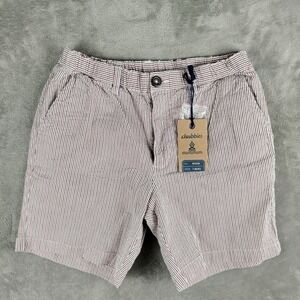 NWT Chubbies The 508 Seersucker Red White Blue Shorts Mens Medium 7" In Stretch
